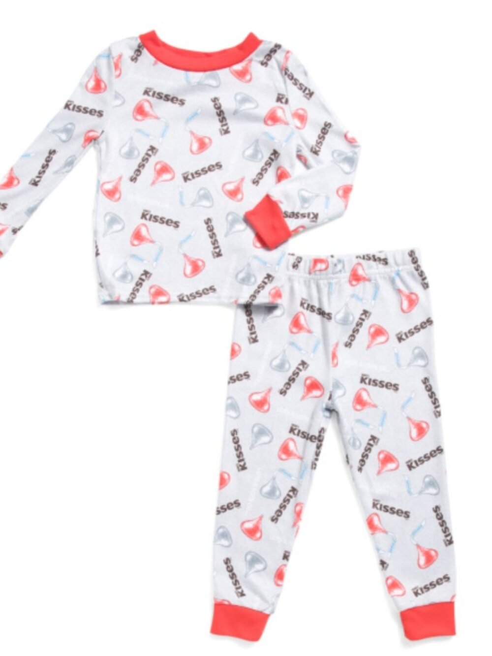 NWT HERSHEYS Toddlers 2pc Candy Print Hacci Pajama Top And Matching Pants Set